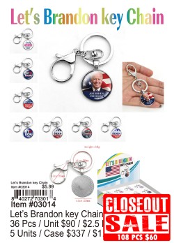 Lets Brandon Keychain